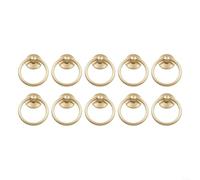 Confezione da 10 pomelli antichi per mobili da cucina in lega di zinco, maniglie oscillanti con viti per un'installazione rapida (oro spray)