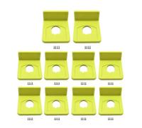 Confezione da 10 portabatterie compatibili con batterie Ryobi da 18 V, supporto a parete con viti compatibile