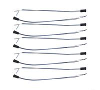 Confezione da 10 portalampada G4 da 12 V con fili da 20 cm per lampadine LED e alogene da 50 W, base da 9 mm per sostituzione diretta dell'apparecchio