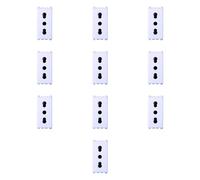 Confezione da 10 prese 10A 16A bipasso bivalente, Moduli bianchi, Compatibile Con Vimar Arke', antenna, ethernet, TV, antenna, USB, schuko, Per Placche originali e compatibili