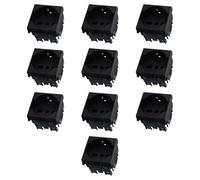 Confezione da 10 prese schuko 16A bivalente, Moduli neri, Compatibile Con Vimar Arke', antenna, ethernet, TV, antenna, USB, schuko, Per Placche originali e compatibili