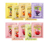 Confezione da 10, pura maschera naturale fruttata per il viso,Idratante, idratante, pulizia profonda dei pori, nutriente, anti-invecchiamento, set di maschere per il viso per tutti i tipi di pelle