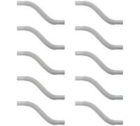 Confezione da 10 Raccordi giunti flessibile per curve per collegamento tra tubi rigidi, diametro 20 mm, IP64 per esterno, PVC, giunto, manicotto, impianto elettrico fuori muro, cavi elettrici, grigio