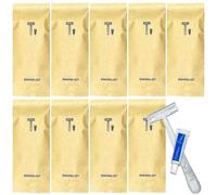 Confezione da 10 rasoi monouso da viaggio confezionati singolarmente con crema da barba; set di rasoi manuali per la cura privata degli ospiti dell'hotel; rasoio da barba multiuso per casa, hotel e