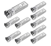 Confezione da 10 ricetrasmettitori SFP+ 10GBase-SR, modulo LC multimodale SFP, 10G 850nm MMF fino a 300 metri, compatibile con Cisco SFP-10G-SR, Meraki MA-SFP-10GB-SR, Ubiquiti UF-MM-10G, Mikrotik,