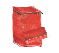 Confezione da 10 sacchetti a rete per cipolle, 35,5 x 61 cm, riutilizzabili, per prodotti vegetali, 15 kg, con coulisse, per cipolle, verdure, gamberi, agrumi e legna da ardere