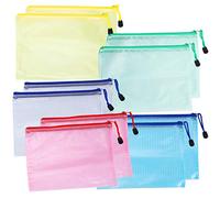 Confezione Da 10 Sacchetti In Rete A5 Con Cerniera, Sacchetti Per Documenti In Plastica Con Cerniera Impermeabili, Sacchetti Per Documenti In Rete In Pvc Con Cerniera Per Scuola