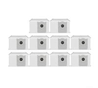 Confezione da 10 sacchetti per aspirapolvere compatibili con Ecovacs per Deebot X11, Omni per Cyclone, X11 Pro e X11 Famille, sacchetti per la polvere per stazione vuota automatica da 3,5 l