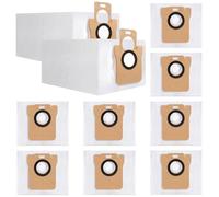 Confezione da 10 sacchetti per aspirapolvere Dreametech L10S Ultra, L10 Ultra, L20 Ultra, capacità 3 l, sacchetti sottovuoto in tessuto non tessuto ad alta filtrazione