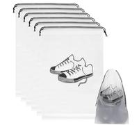Confezione da 10 sacchetti per scarpe da viaggio, portatili, da viaggio, 29 x 43 cm, trasparente, per uomini e donne