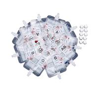 Confezione da 10 sacchetti riutilizzabili per Halloween per bevande, per cadaveri di vampiri, decorazione per feste a tema vampiro sangue, puntelli per feste di Halloween, decorazioni