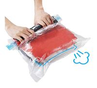 Confezione da 10 sacchetti salvaspazio da viaggio (4 x S, 3 x L, 3 x L), riutilizzabili KFYM sottovuoto, per risparmiare il 75% dello spazio, compressione arrotolabile, non c'è bisogno di