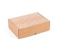 Confezione da 10 scatole regalo stampato di Natale, scatole cartone automontabile per ecommerce inviti, scatola misure: 30x22x8 cm (lunghezza)