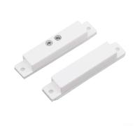 Confezione da 10 sensori magnetici per porte e interruttori Reed, normalmente chiusi per allarmi di sicurezza domestica, compatibile con sistemi di allarme cablati, 50 x 7 mm e 44 x 9,5 mm