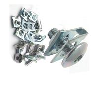 Confezione da 10 set adatti for viti di copertura in plastica M6 Sliver for moto, scooter, ATV, ciclomotori e clip di tipo U con dado 6 mm M6X16 12 20 25 mm(M6X16mm)