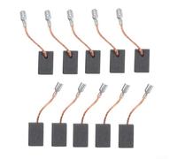 Confezione da 10 spazzole in carbonio 5 x 10 x 17 mm per componenti per utensili elettrici Bosch GWS14150 15150 10125 125CI GOP12CE