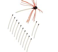 Confezione da 10 spazzole per la pulizia dei tubi, 43 cm, per la rimozione efficiente degli accumuli di carbone, miglioramento della combustione e delle riserve di carbone, pulitore per gas di scarico