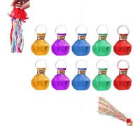 Confezione da 10 stelle filanti a mano, senza disordine, cracker di carta magica per celebrazioni, compleanni, proposte di fidanzamento, matrimonio, laurea, bomboniere1