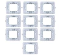 CONFEZIONE DA 10 SUPPORTI A 2 MODULI, PER CASSETTA SCATOLA TONDA 502, PER PLACCA A 2 POSTI, COMPATIBILE CON BTICINO MATIX, SERIE SOLAR, SERIE CIVILE, MASCHERINA