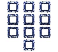 CONFEZIONE DA 10 SUPPORTI A 2 MODULI, PER CASSETTA SCATOLA TONDA 502, PER PLACCA A 2 POSTI, COMPATIBILE CON BTICINO LIVING, SERIE SPACE, SERIE CIVILE, MASCHERINA