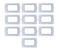 CONFEZIONE DA 10 SUPPORTI A 3 MODULI, PER CASSETTA SCATOLA 503, PER PLACCA A 3 POSTI, COMPATIBILE CON BTICINO MATIX, SERIE SOLAR, SERIE CIVILE, MASCHERINA