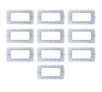 CONFEZIONE DA 10 SUPPORTI A 4 MODULI, PER CASSETTA SCATOLA 504, PER PLACCA A 4 POSTI, COMPATIBILE CON BTICINO MATIX, SERIE SOLAR, SERIE CIVILE, MASCHERINA