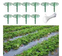Confezione da 10 supporti in plastica per piante di fragole per mantenere i rami sollevati, prevenire il contatto delle bacche con il suolo, migliora la crescita pulita e sana delle fragole (20 x 15