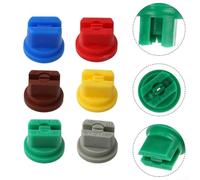 Confezione da 10 ugelli a ventaglio per spruzzatori agricoli e industriali con design atomizzante per ridurre gli sprechi d'acqua e funzione antigoccia (grigio)