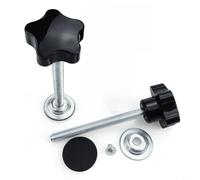 Confezione da 10 viti a stella M8, bulloni per stringere a mano senza | Bulloni di serraggio a mano senza attrezzi con impugnatura da 31 mm per montaggio base ombrello e per lavori pesanti (M8 x 50