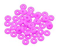 Confezione da 100 anelli distanziatori in silicone per gioielli, accessori facili da infilare, accessori fatti a mano, in gomma elastica, Misura unica, come descritto, come descritto