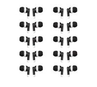 Confezione da 100 auricolari sfusi | Auricolari di base, cuffie Dot, auricolari in-ear neri, cuffie usa e getta, jack audio da 3,5 mm, auricolari stereo per scuole, bambini, aule e biblioteche