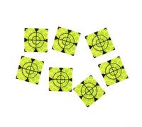 Confezione da 100 bersagli riflettenti in acrilico per un totale di fogli da 50 x 50 mm, 20 x 20 mm, 60 x 60 mm, 40 x 40 mm, 30 x 30 mm, bersagli a mirino giallo (20 x 20 mm)