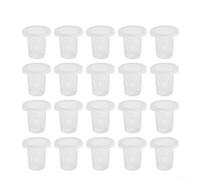 Confezione da 100 bicchieri in plastica per sistemi idroponici, design a rete scanalata per incoraggiare l'espansione delle radici e l'ossigenazione nella coltivazione senza suolo