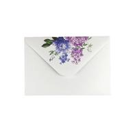 Confezione da 100 buste a tema floreale delicato che misurano 11 x 16 cm, ideali per inviare messaggi e annunci reali Busta con fiori