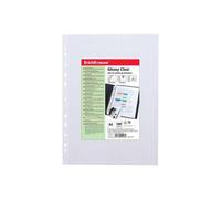 Confezione da 100 buste protettive trasparenti lucide Erichkrause - Dimensioni 100 cm - Formato A4 - Trasparente NEW