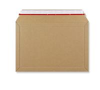 Confezione da 100 buste rigide in cartone ondulato, capacità 194 x 292 mm, resistenti 400 g/m², staccabili e aperte, aperte a strisce e a strisce (100)