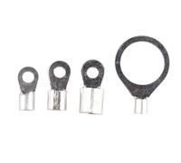 Confezione da 100 capicorda tondi, terminali nudi pressati a freddo in ottone serie OT6, in rame for crimpatura Striscia di connessione(OT6-20 100 pcs)