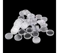 Confezione da 100 capsule in plastica trasparente da 28 mm per conservare monete, per collezionisti di monete, offrono una protezione affidabile per le monete