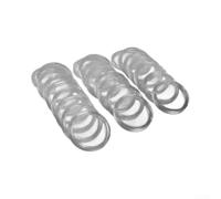 Confezione da 100 capsule rotonde in plastica trasparente per monete commemorative, custodie protettive rigide ad alta trasparenza per rame, argento e