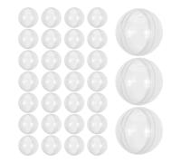 Confezione da 100 Capsule Trasparenti Vuote da 28mm | Contenitore Riutilizzabile, Superficie Liscia ad Alta Trasparenza, per Figure Miniatura e Feste di Pasqua