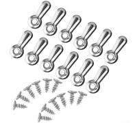 Confezione da 100 clip per appendere cornici con viti, assortimento di chiusure in ferro resistente alla ruggine per decorazioni da parete, foto e poster, per una facile installazione, clip posteriori