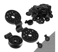 Confezione da 100 clip resistenti per parasole, con impugnatura di bloccaggio, rotondi, in plastica, per tende da sole, tende da giardino, protezione solare