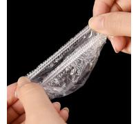 Confezione da 100 copriorecchie usa e getta, in plastica trasparente, impermeabili, per fare la doccia, tinture e fare il bagno