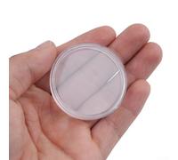 Confezione da 100 custodie rotonde in plastica per monete, diametro 41 mm, con scanalatura resistente all'umidità e doppia protezione per conservare monete commemorative