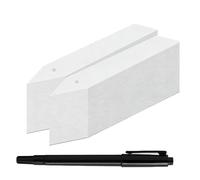 Confezione da 100 etichette per piante, impermeabili, riutilizzabili, 10 x 1,6 x 0,1 cm, etichette per piante, marcatori da giardino per piante all'aperto, design a punta, per ortaggi, fiori, alberi
