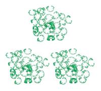 Confezione da 100 fascette for zampe di pollame - Anelli di identificazione numerati e resistenti for polli e anatre, for una facile gestione della razza(Green,3 packs)