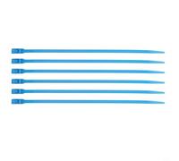 Confezione da 100 fascette stringicavo in nylon, 350 mm x 8 mm, per anello con tripla chiusura per una presa sicura e materiale resistente ai raggi UV, adatte per uso esterno (blu, 100 pezzi)
