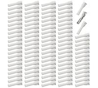 Confezione da 100 fermagli per capelli in metallo a forma di becco d'anatra a forma di coccodrillo per capelli, fermagli per capelli, accessori fai da te, per donne e ragazze (30 mm)