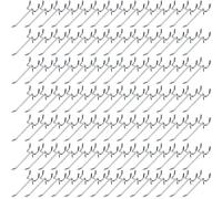 Confezione da 100 ganci per lavagna in acciaio inox, ganci per pannelli forati, ganci da appendere per lavagna da 1/8 e 1/4, per garage e strumenti di pegboard (10 pollici)