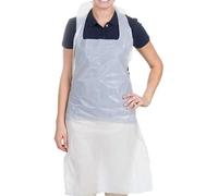 Confezione da 100 grembiuli in plastica usa e getta, ultra resistenti | Uso in cucina e cucina, salone e ristorante, pulizia e giardinaggio, protezione impermeabile, confezione da 100
